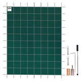 Pool Safety Fits 20x40ft Rectangle Inground Safety Pool Green Mesh Solid Pool Safety V952-YYCM20X40YCYCG001V0