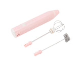Mini Electric Stirrer, Cordless Multifunctional Eggbeater with 2 Heads for Home Coffee & Drinks, V1263-JX-2922