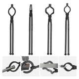 VEVOR Blacksmith Tongs, 4 PCS, V-Bit Bolt Tongs, Wolf Jaw Tongs, Z V-Bit Tongs and Gripping Tongs, V952-DVBITWOLFZV18ZMZUV0