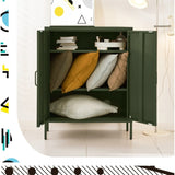 Artiss Buffet Sideboard Metal Cabinet - SWEETHEART Green AI-LOCKER-MI-GN