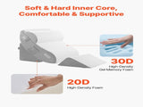 Wedge Pillow for Sleeping, 4 Pcs Adjustable Orthopedic Bed Wedge Set, Support Leg Neck Shoulder, V952-XXZKDJXXZ4JTN08JX001V0