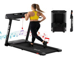 Everfit Treadmill Electric Home Gym Fitness Exercise Fully Foldable 450mm Black TMILL-CHI-450-M610-BK
