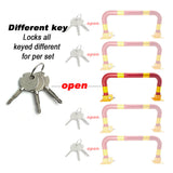 Arch Parking Barrier Fold Down Vehicle Security Locker Keyed Different V891-CAR-PBTN-X1