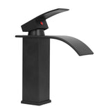 G1/2 Mixer Water Tap Basin Sink Faucet with Long Handle for Bathroom Hotel Homestay Black V1294-YM0710-3112210077011