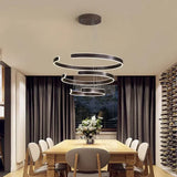 BAMDECOR AD2573 3 Round Rings C Shape Ceiling Light Chandeliers V255-BAM-AD2573-3