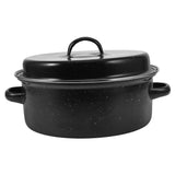 Cast Iron Casserole Pot with Lid, Ergonomic Handles, Round Roaster Oven Cookware, 10.6x9.4x6.9in V1192-AZ-W-22311