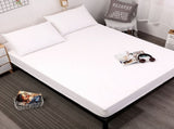 White Queen Size Waterproof Fitted Mattress Protector - Soft & Breathable Bed Cover, Hypoallergenic, V888-ELOSUNG27781