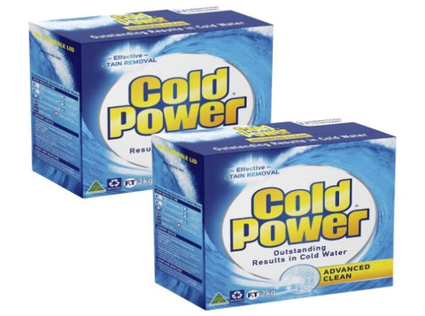 Cold Power 2kg Laundry Powder Advanced Clean Stain Remover x2 COLDPOWER-2759812X2_NZ