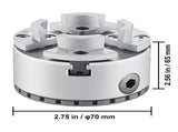 KP2-3/4 Lathe Chuck, 4-Jaw 70 mm Diameter, Metal Lathe Chuck Turning Machine Accessories, V952-MGCCKP275YC0517OZV0