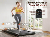 Everfit 4 in 1 Vibration Walking Pad Treadmill Under Desk Treadmills for Home Gym with App Control TMILL-MIG-380-VB