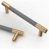 10 Pieces Kitchen Cabinet Handles Gray Gold 128Mm Gold Alloy Furniture Handles With Screws, For V1188-MS-227-2227