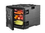Insulated Food Pan Carrier, 82 Qt Hot Box for Catering, LLDPE Food Box Carrier w/ Double Buckles, V952-SPBWXH90-A90LR902V0