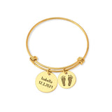 Bracelet for Women Simple Delicate Thin Cuff Bangle Hook Bracelet Plated Handmade Minimalist V1370-AZ4-06488