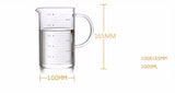 Large 1000ml Clear Borosilicate Glass Measuring Cup with Direct Fire Heat Resistance LSB-59229