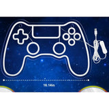 Game Controller Neon Sign for Gamer Room Decor - Gaming Neon Sign for Teen Boy Room Decor 41x27cm V1369-AZ3-W-04288