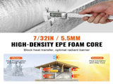 Double Reflective Insulation Roll, Foam Core Radiant Barrier, 5.5mm 48 in x 50 ft, Double-Sided V952-LBPEFPMXRFSFWQVT4V0