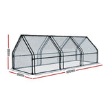 Green Fingers Greenhouse 2.7x0.9x0.9M Mini Green House Raised Garden Bed Planter Box GH-MINI-F-270X92-TP