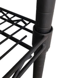 Modular Wire 120x45cm Steel Shelving Black With Fixed Legs For Garage Kitchen Or Retail V63-841031