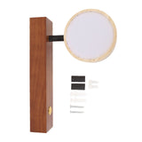 Rotating Stone Wall Sconce with Switch LED Warm Light Adjustable Angle Rustic Industrial Wall Lamp V1294-YM0901-3119250032812