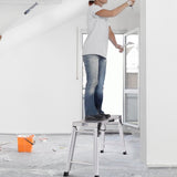VEVOR Folding Work Platform, 330 lbs Load Capacity, Aluminum Drywall Stool Ladder, Heavy Duty Work V952-ZDPTGDBKD76CMO2TUV0