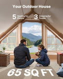 VEVOR Inflatable Tent for Camping 3-5 Person Glamping Tent with Pump Easy Set up V952-KJZP321MCQWZILCOXV0