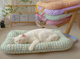 L Yellow-blue All-Season Pet Bed - Soft Washable Dog & Cat Lat with CoLfortable Cushion - WarL V888-ELOSUNG24550