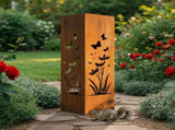 Outdoor Pineapple Garden Column, Rustic Metal Light Cover Sculpture, Modern Yard Statues, Patio V1192-AZ-W-26247