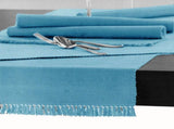 Hoydu Cotton Ribbed Table Runner 45cm x 200cm - SKY BLUE V442-GNA-TABLER-RIBBED-200CM-SKYBLUE