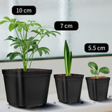 200 Pieces Seedling Pots, Nursery Pots, Reusable Plastic Square Seedling Pot Seedling Pots V1237-ZY-528-034