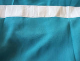 2 Long drop Sheer Voile Curtains 590cm x 270cm DropHooks Pinch Pleat Lake Blue V702-CNA5-4-3 BLUE