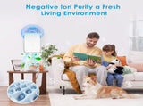 4Pack Plug In Air Purifier for Home Mini Ionic Air Purifier for Small Room Quiet Working Air V1366-AZ2-W-02089