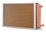 Heat Exchanger Water to Air, 18"x 20" with 3-Row 3/8" Copper Ports, 242 Aluminum Fins Heat Exchanger V952-CPGSHRQ18200VCZ68V0