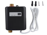 220V 3800W Mini Electric Tankless Instant Hot Water Heater Bathroom Kitchen Washing Black V1294-YM0722-JYA02273-02
