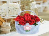 Adorable Sky-Blue Cotton Rope Basket for Home Organization 1Set V1366-AZ2-W-19220
