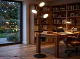 Emitto 3-Light LED Floor Lamp Dimmable Tree Lamp Remote Adjustable Living Room LI0596-BK-3-AU