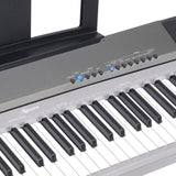 Karrera 88 Keys Electronic Keyboard Piano with Stand Silver EKB-CHJ-88-SL