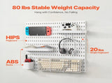 280 x 280 mm Plastic Pegboard Set, 4-Panel Combination Wall Organizer Kit with Accessories, Storage V767-VVR-GJGBBSSL11110W8N0V0