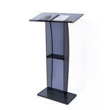 120cm Acrylic Podium Stand Black V63-931381