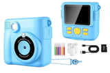 Instant Print Camera for Kids Zero Ink Print Photo Camera with 32G TF Card-Purple V1263-JX-7689-2