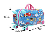 BoPeep Kids Ride On Suitcase Children KD1059-17