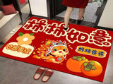Doormat Red Home New Year Carpet Good Luck Great Implied Meaning for Housewarming Celebration Party V1294-YM0901-240908HL19-3