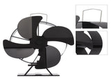 Heat Powered Stove Fan Aluminum Alloy 4 Blades Strong Wind Fireplace Fan for Home V1294-YM3113220215211-0421