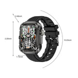 Smart Wearable Watch Multifunction Hd Rectangular Screen Wireless Magnetic Charging Nfc Control V1192-AZ-W-29548