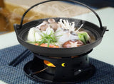 Japanese Style Iron Pot Non Stick Cooking Pot with Wooden Lid V1192-AZ-W-26761