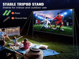 Projector Screen with Stand, 120 inch 169 4K 1080 HD Outdoor Movie Screen with Stand, Wrinkle-Free V952-TYPM20ZJSPJ15KMU2V0