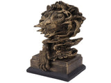 Lion Head Sculpture Resin Vivid Lifelike Artistic Decorative Lion Statue for Living Room Study V1294-YM0703-3115230045211
