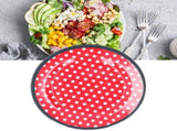 12PCS Salad Plate HighGrade Imitation Porcelain Dinnerware Tableware for Home Use V1294-YM0901-3118210043214