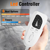 Silver gray This multifunctional electric heating pad 6 temperature levels, 4 timer settings, V1232-SMXJST002