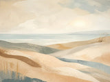 Coastal Drift Floating Frame Canvas Wall Art - Portrait - 60W x 120H cm - Black V767-PP-CD-60120-FB