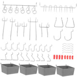 114-Piece Pegboard Accessory Set with Hooks, Organizer Bins for Efficient Workspace and Garage V1369-AZ3-W-20570